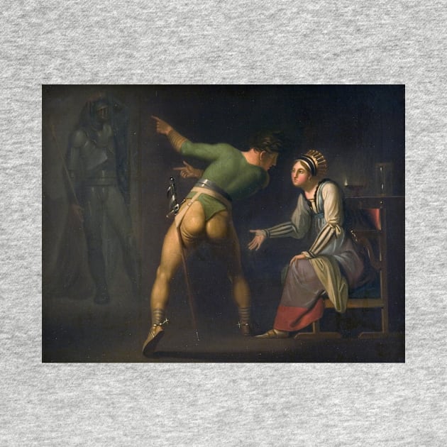 Hamlet and his Mother. Episode from Shakspeare's Hamlet by Nicolai Abildgaard by Classic Art Stall